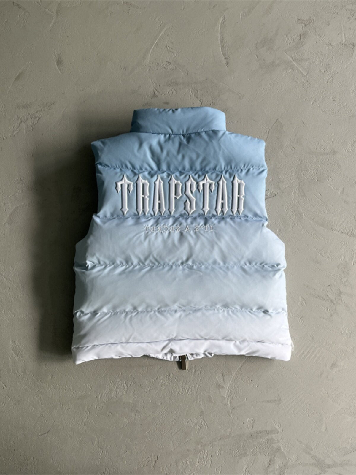 Mens Embroidered Stand Collar Vest
