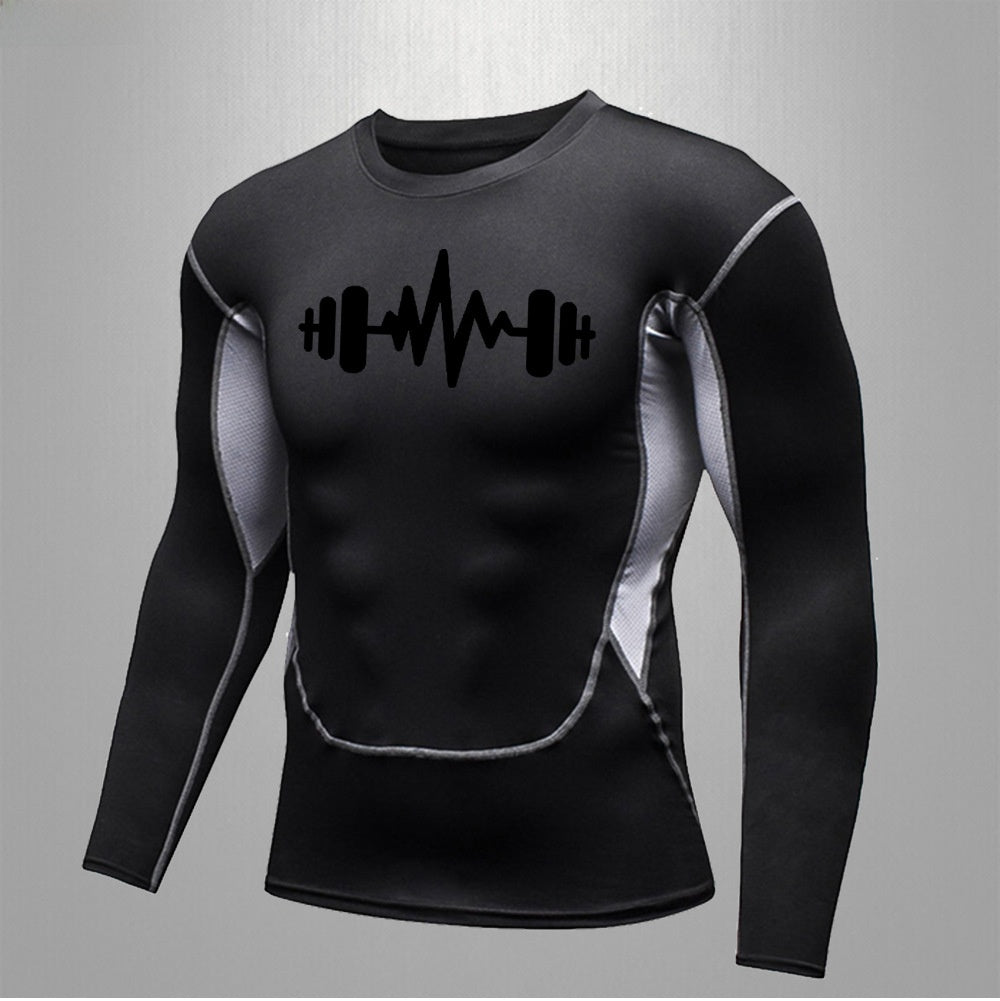 Mens Fitness Quick Dry Stretch Sport Shirt