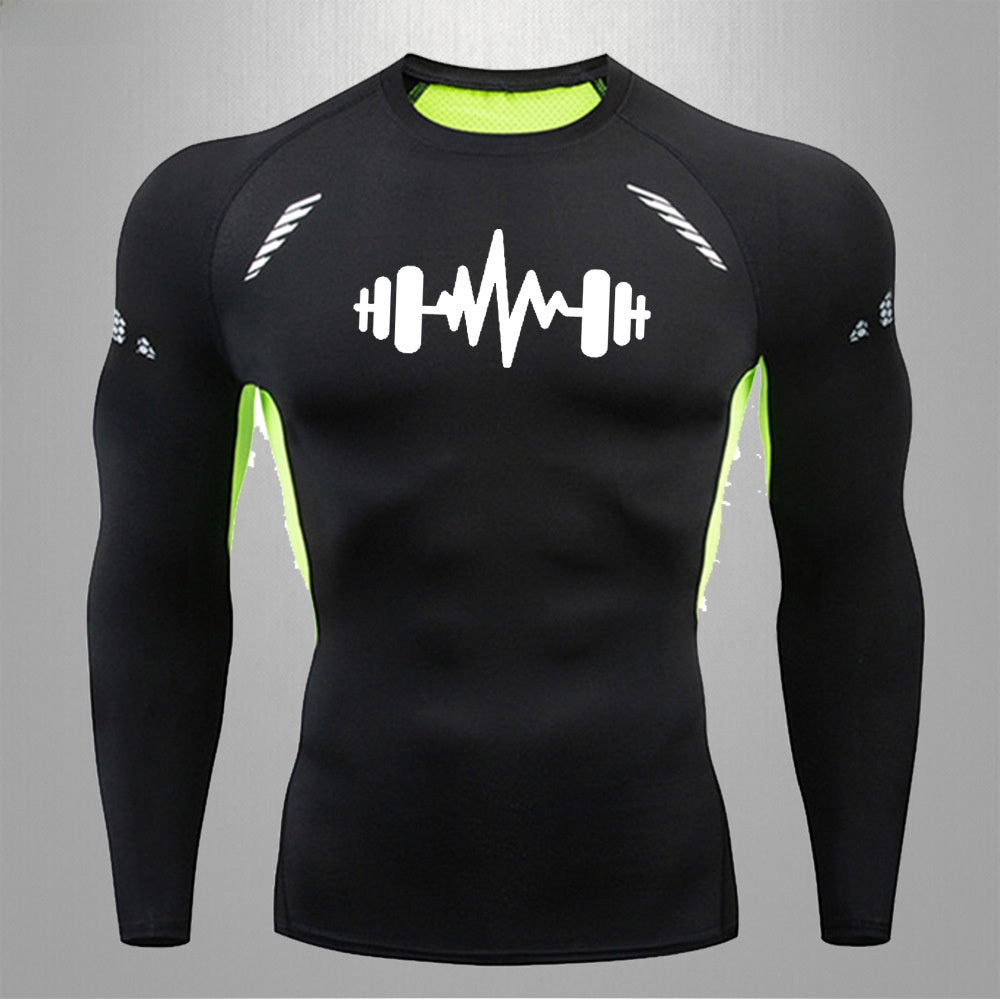 Mens Fitness Quick Dry Stretch Sport Shirt