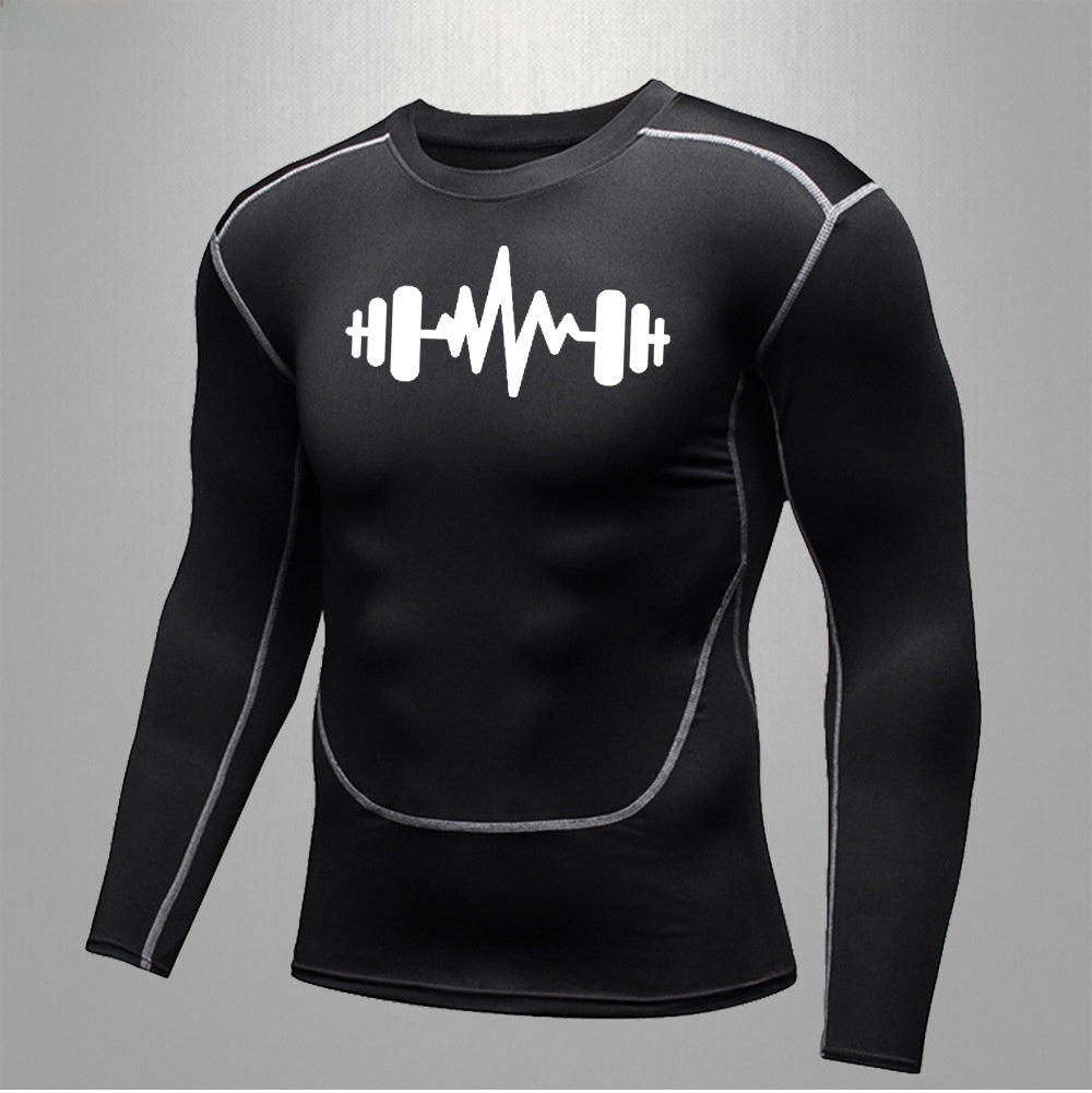 Mens Fitness Quick Dry Stretch Sport Shirt