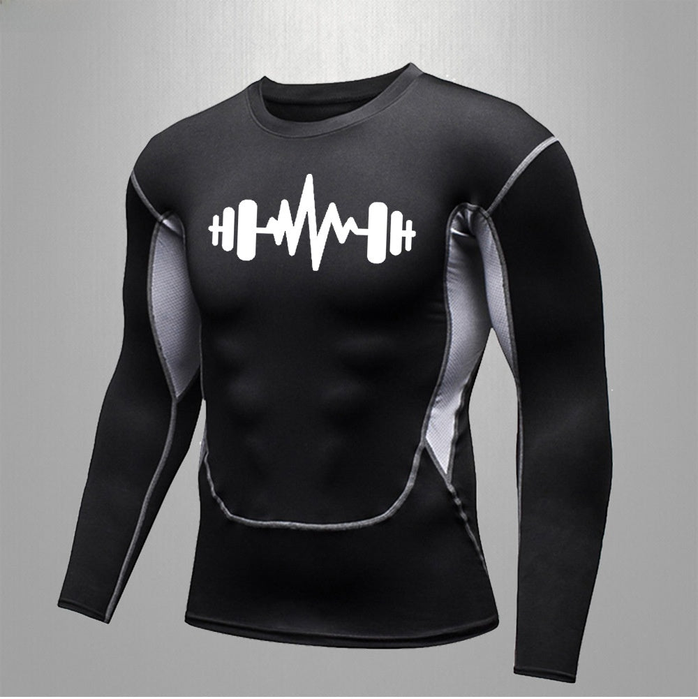 Mens Fitness Quick Dry Stretch Sport Shirt