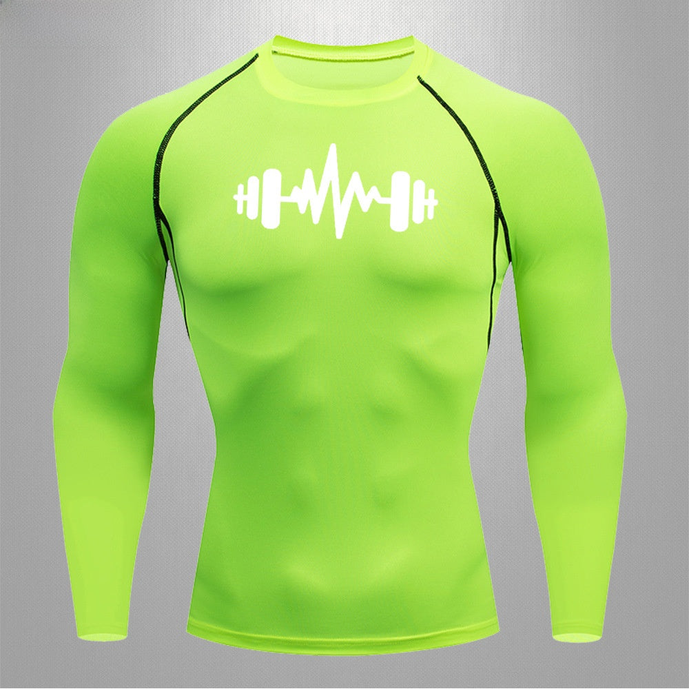 Mens Fitness Quick Dry Stretch Sport Shirt