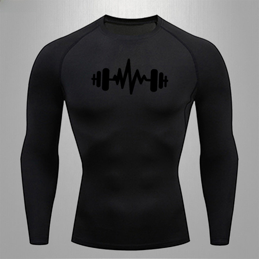 Mens Fitness Quick Dry Stretch Sport Shirt