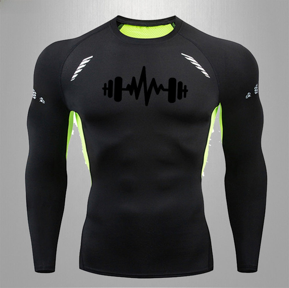 Mens Fitness Quick Dry Stretch Sport Shirt