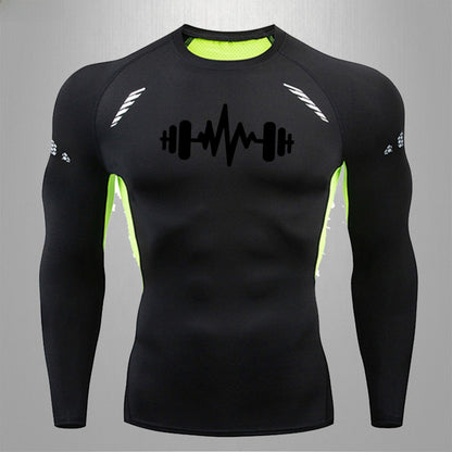 Mens Fitness Quick Dry Stretch Sport Shirt