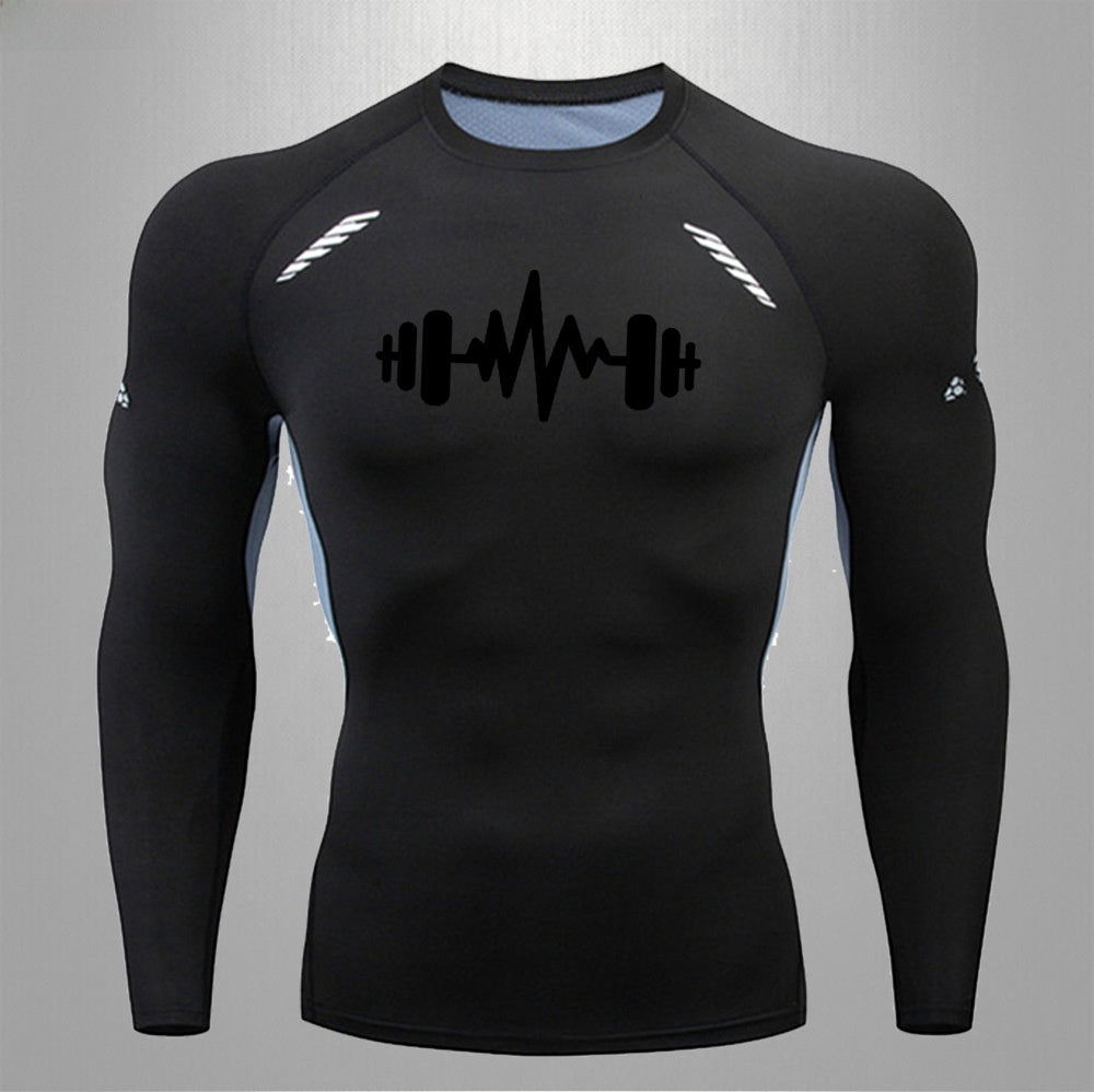 Mens Fitness Quick Dry Stretch Sport Shirt