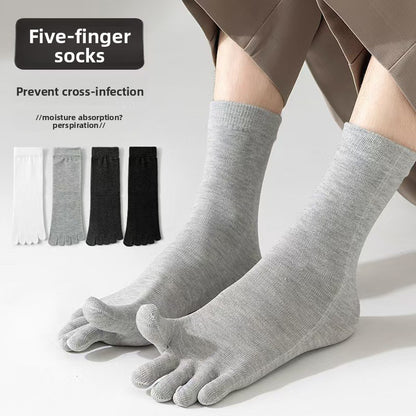Mens Five-Toe Breathable Sports Socks
