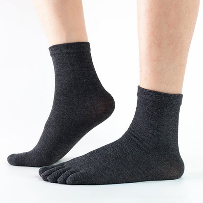 Mens Five-Toe Socks Mid-Calf