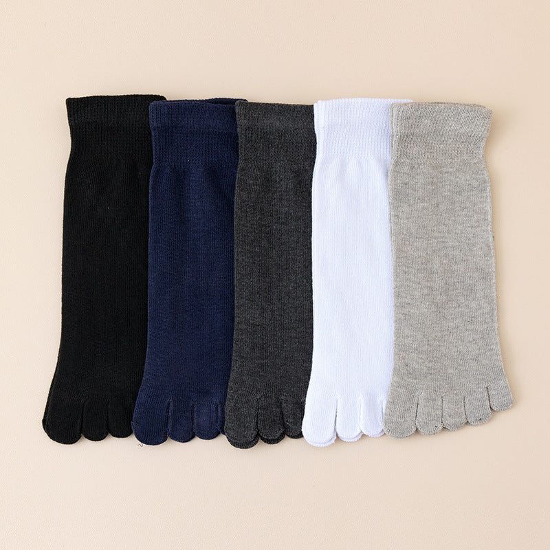 Mens Five-Toe Socks Mid-Calf