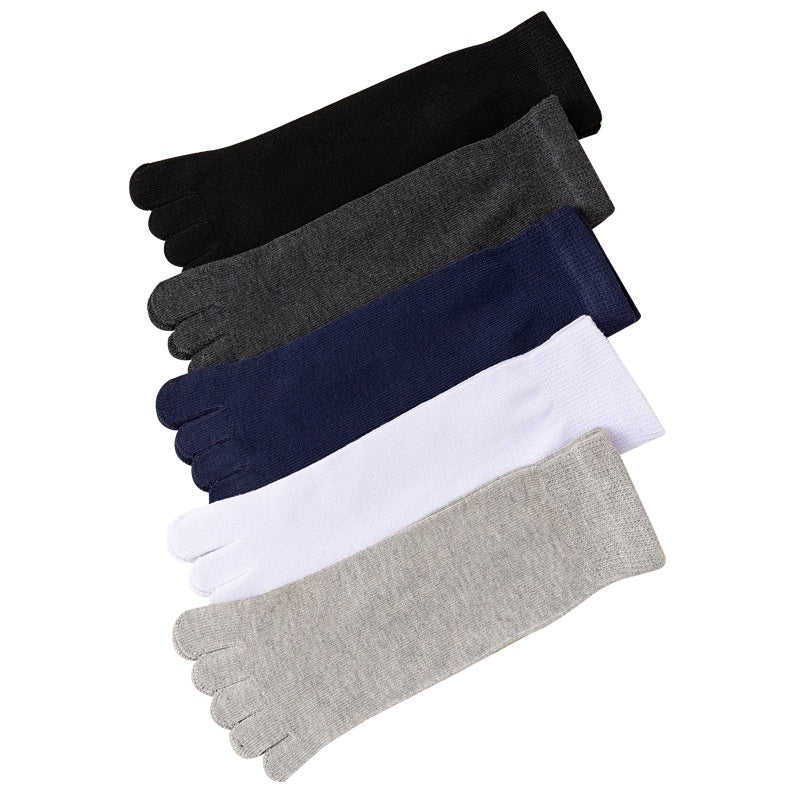 Mens Five-Toe Socks Mid-Calf