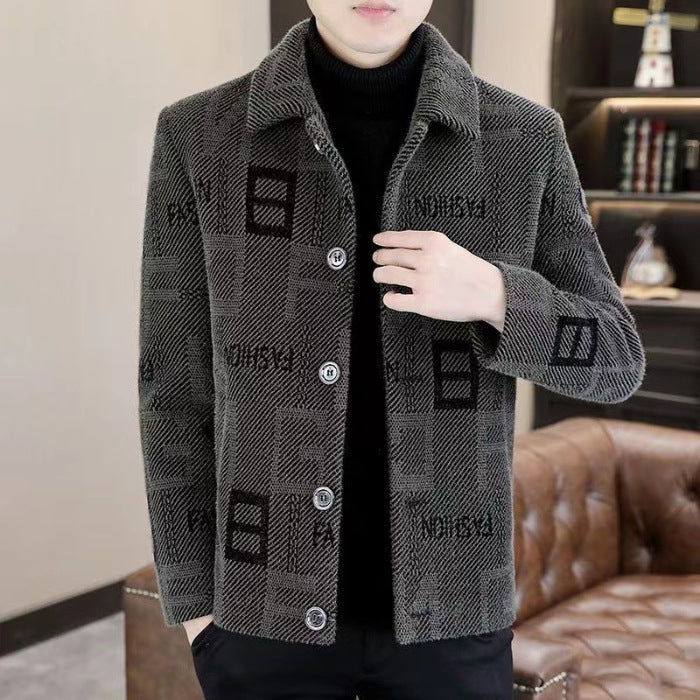 Mens Fleece Lined Casual Jacket
