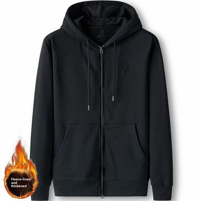 Mens Fleece Lined Hooded Sweatshirt