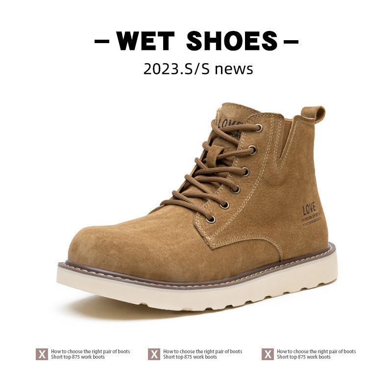 Mens Fleece-Lined Martin Boots