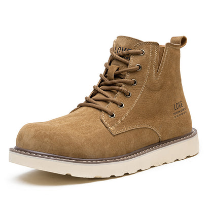 Mens Fleece-Lined Martin Boots
