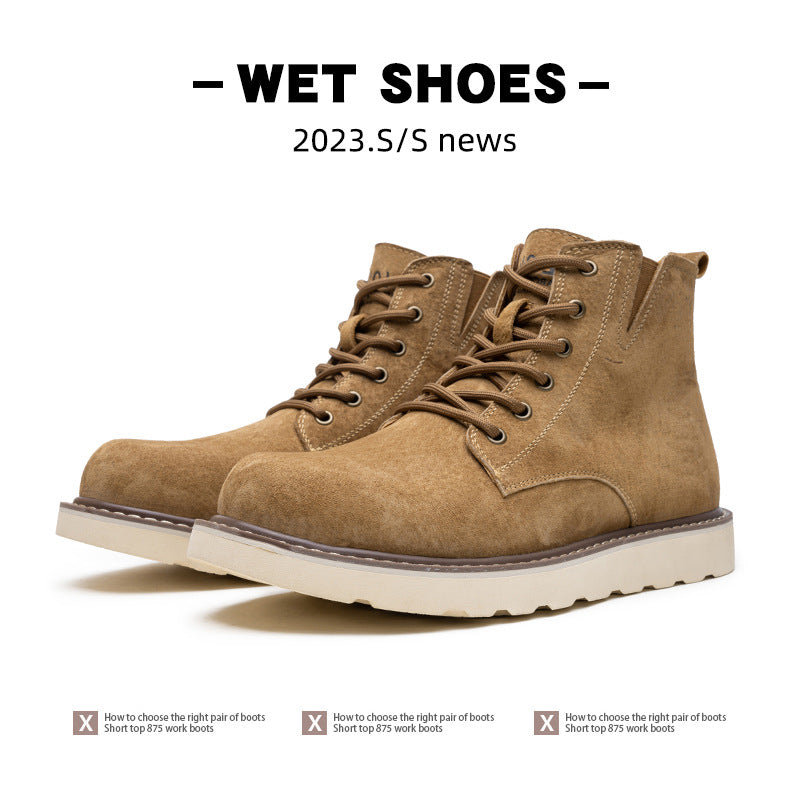 Mens Fleece-Lined Martin Boots
