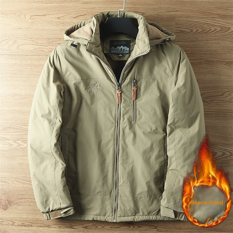 Mens Fleece Lined Outdoor Jacket