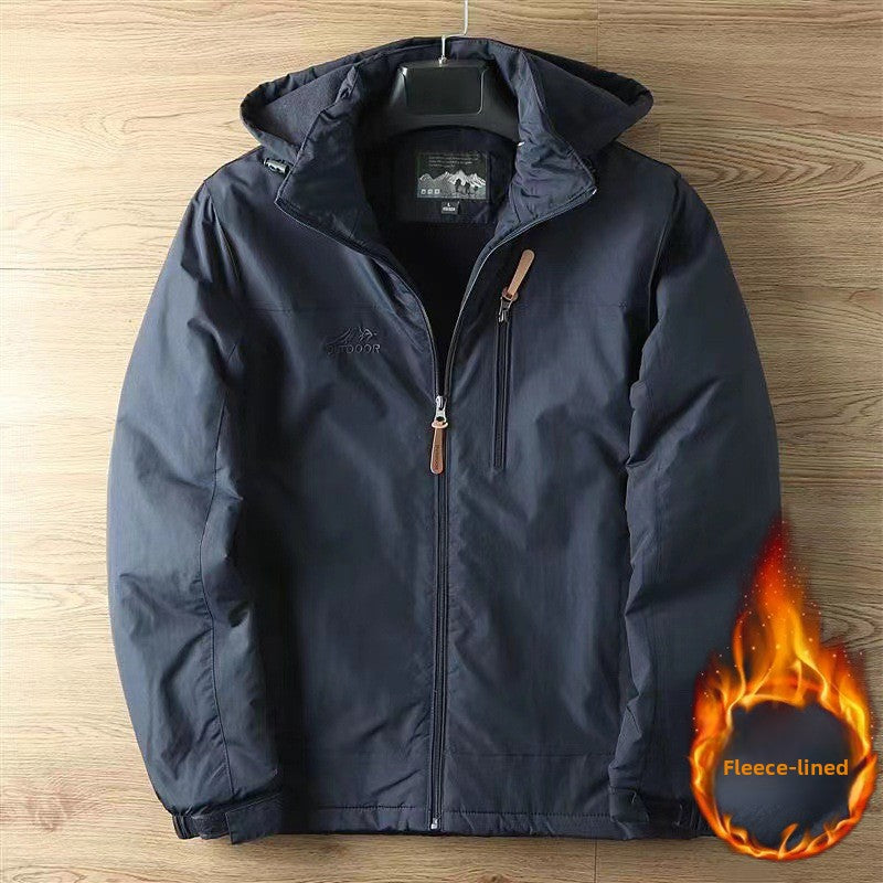 Mens Fleece Lined Outdoor Jacket