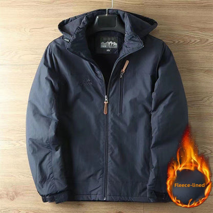 Mens Fleece Lined Outdoor Jacket