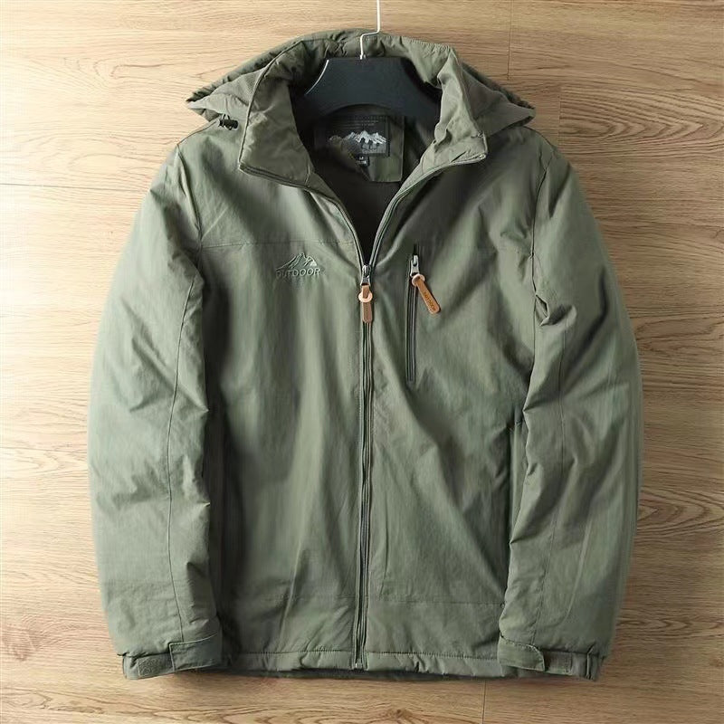 Mens Fleece Lined Outdoor Jacket