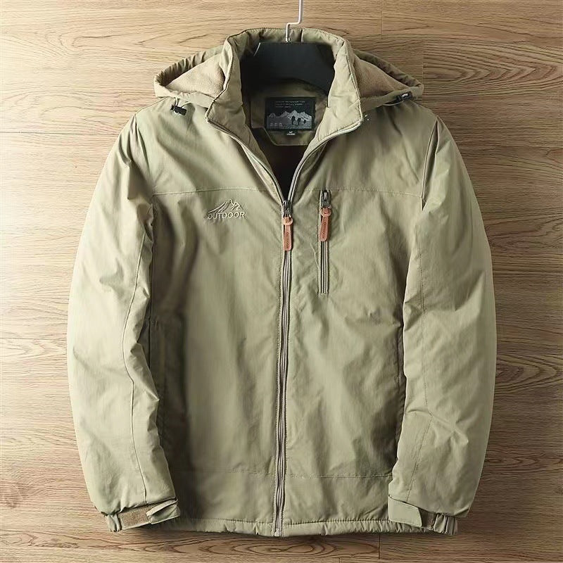 Mens Fleece Lined Outdoor Jacket