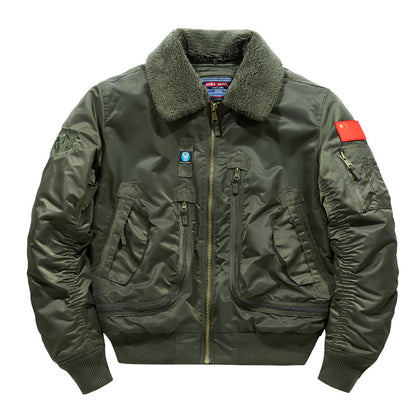 Mens Fleece Lined Tactical Jacket