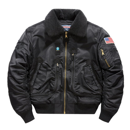 Mens Fleece Lined Tactical Jacket