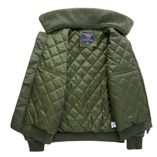 Mens Fleece Lined Tactical Jacket