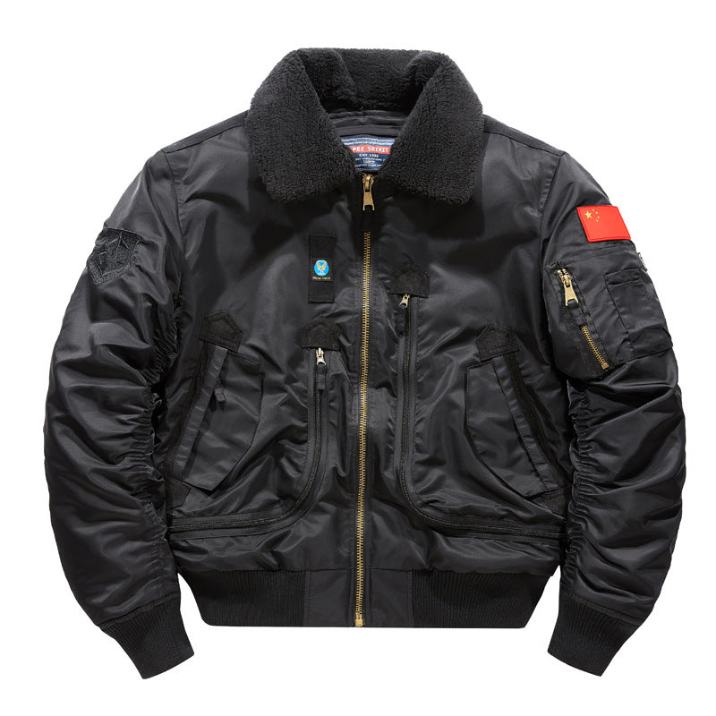 Mens Fleece Lined Tactical Jacket