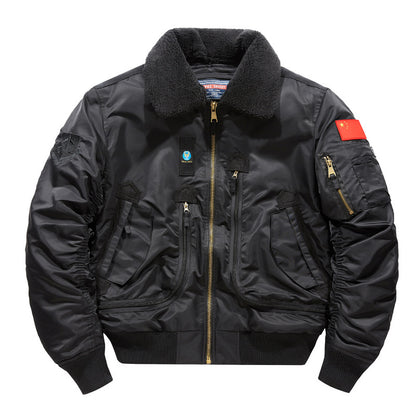Mens Fleece Lined Tactical Jacket