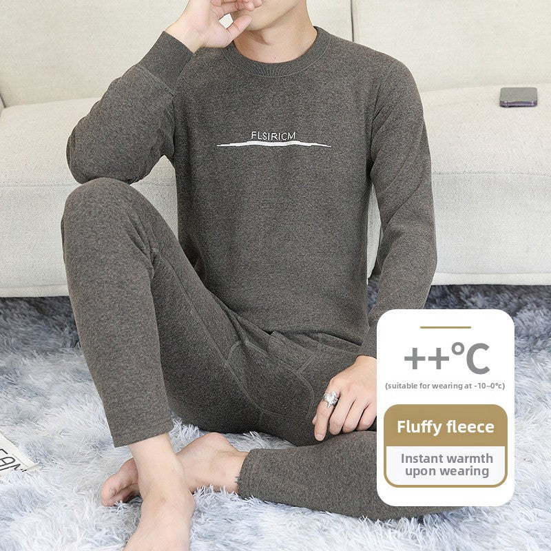 Mens Fleece Lined Thermal Underwear Set