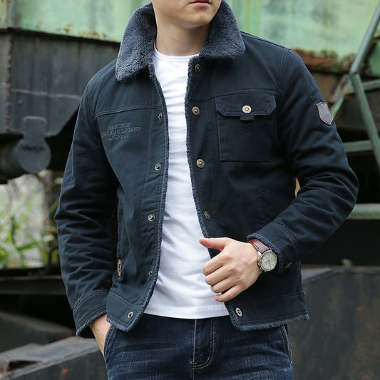 Mens Fleece Lined Winter Jacket