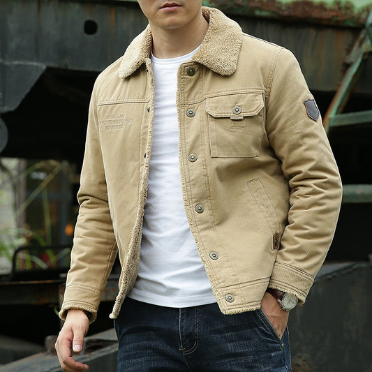 Mens Fleece Lined Winter Jacket