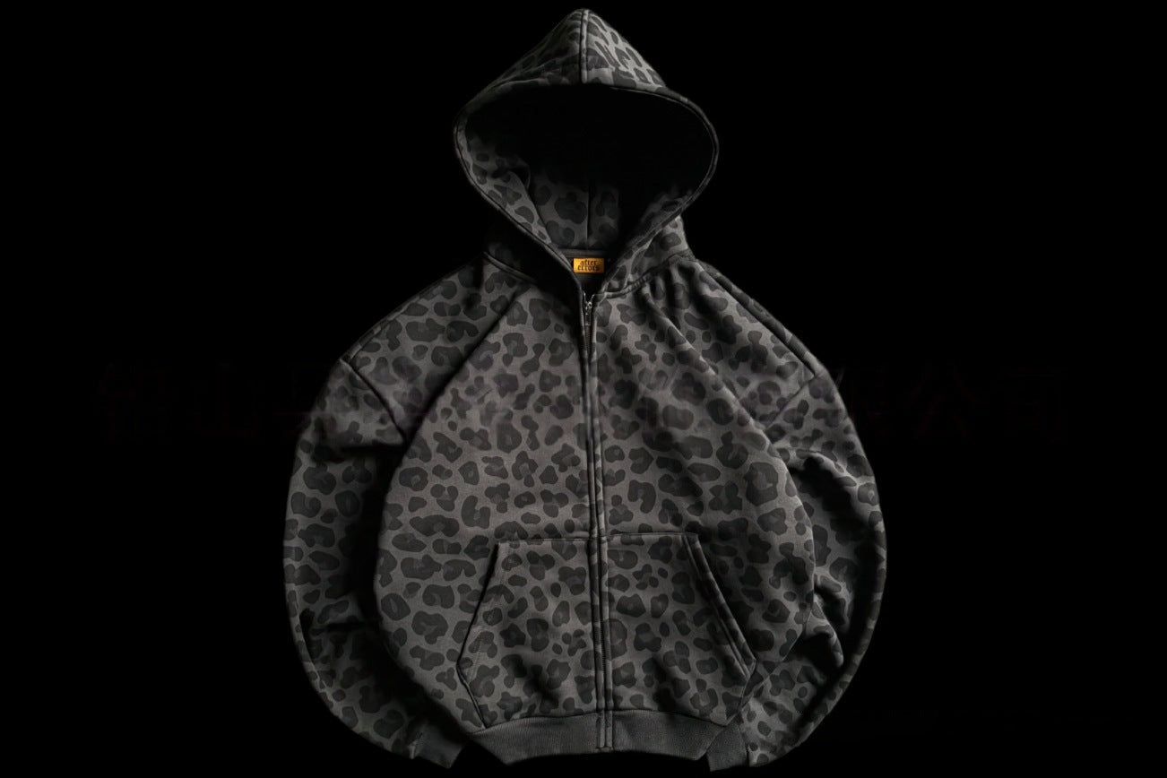 Mens Fleece Lined Zip Up Hooded Sweatshirt