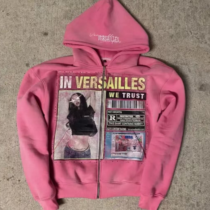 Mens Fleece Lined Zip Up Hoodie