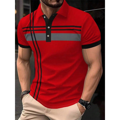 Mens Floral Print Polo Shirt