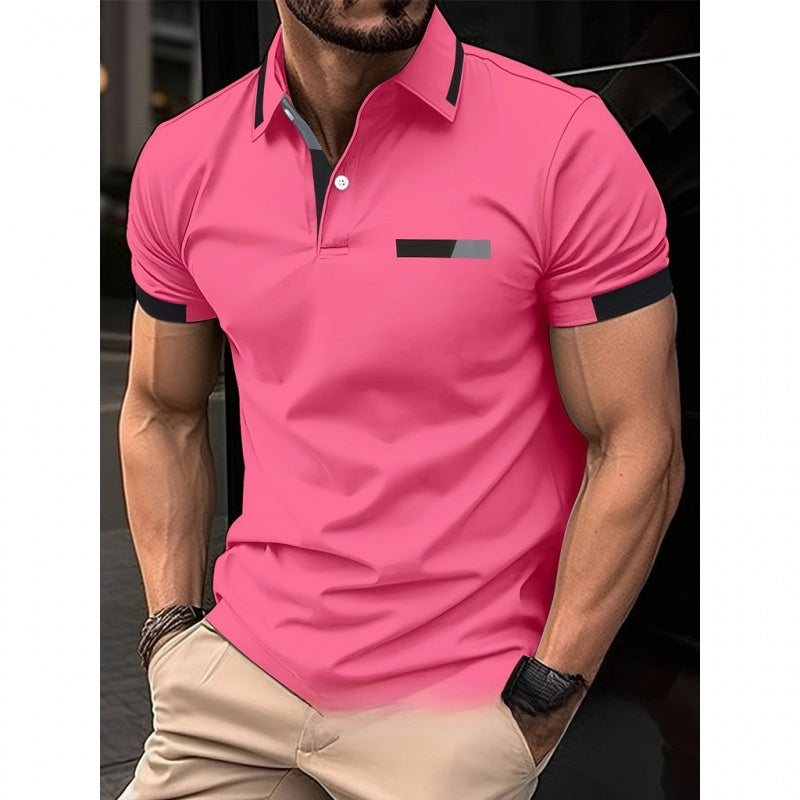 Mens Floral Print Polo Shirt