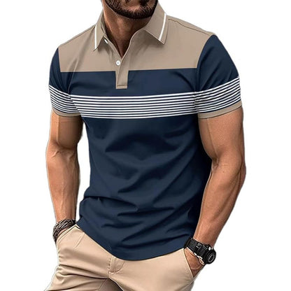 Mens Floral Print Polo Shirt