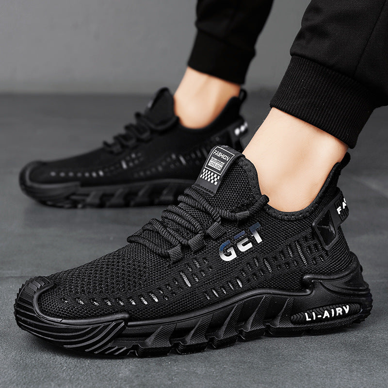 Mens Fly-Knit Breathable Casual Sports Shoes
