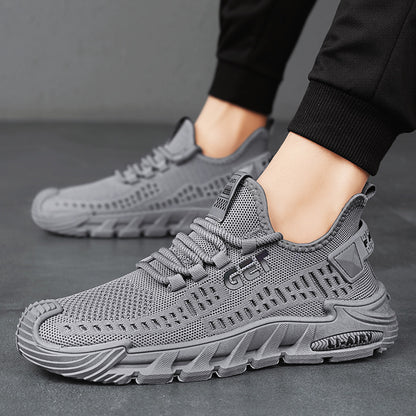 Mens Fly-Knit Breathable Casual Sports Shoes