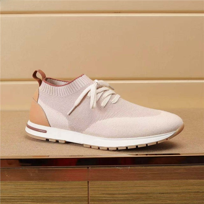 Mens Fly-Knit Slip-On Sneakers