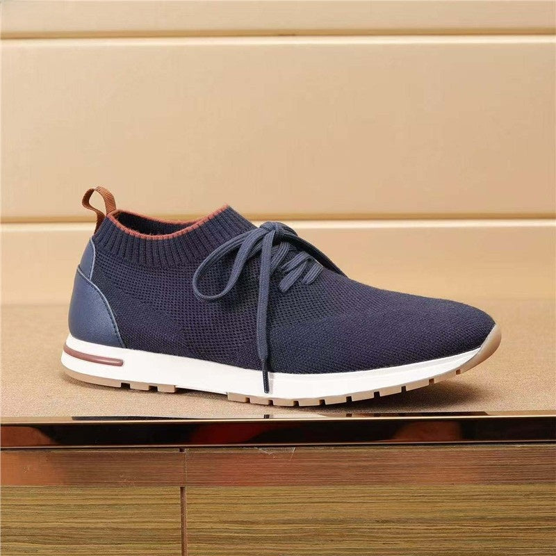 Mens Fly-Knit Slip-On Sneakers