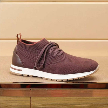 Mens Fly-Knit Slip-On Sneakers
