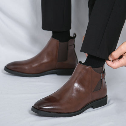 Mens Formal Casual Leather Boots