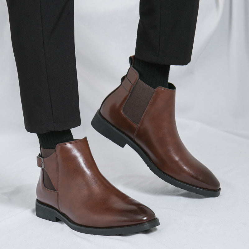 Mens Formal Casual Leather Boots