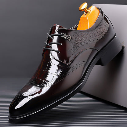 Mens Formal Leather Brogue Shoes