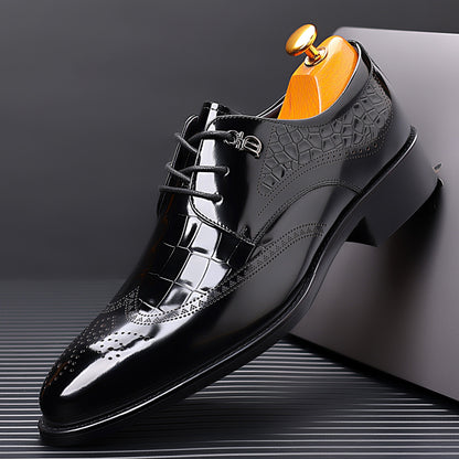 Mens Formal Leather Brogue Shoes