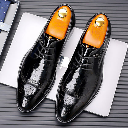 Mens Formal Leather Brogue Shoes