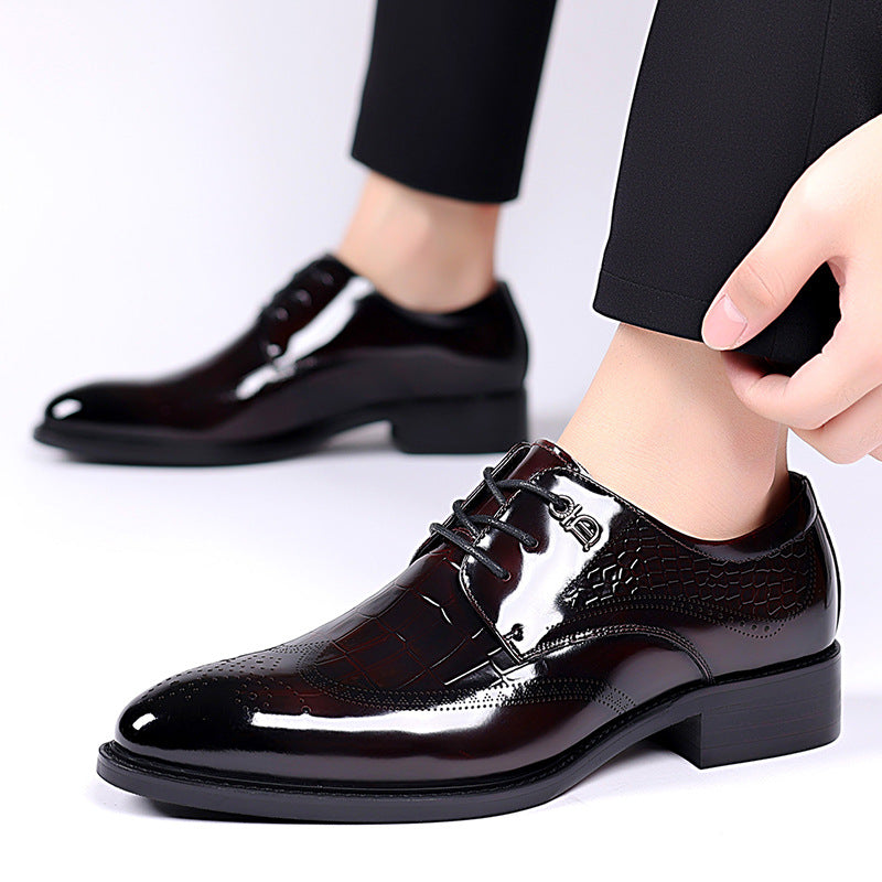 Mens Formal Leather Brogue Shoes