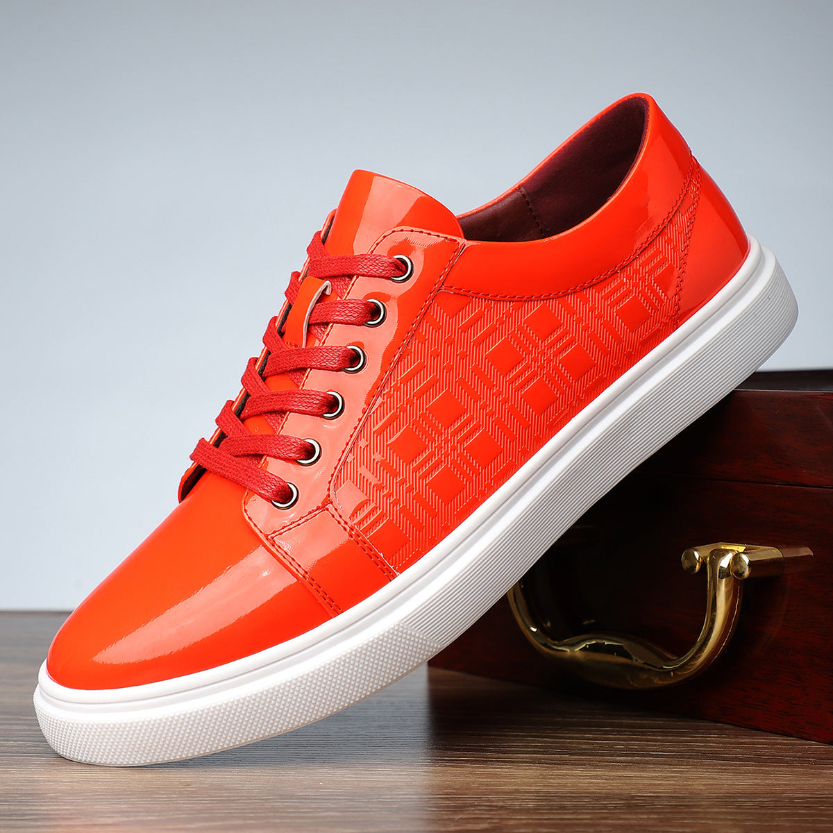 Mens Formal Pointed Toe Patent Leather Shoes