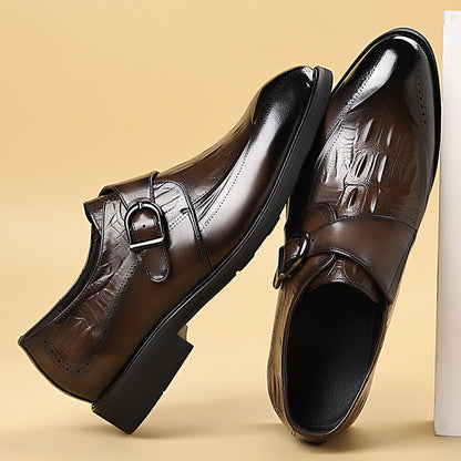 Mens Genuine Leather Business Casual Shoes